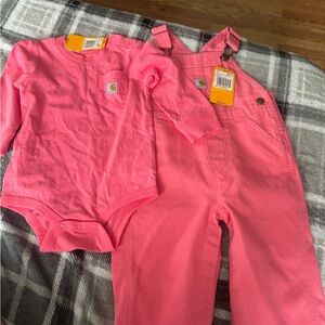 Carhartt Bright Pink Baby Outfit Set